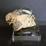 Pyrite<br />Borieva Mine, Madan mining area, Rhodope Mountains, Smolyan Oblast, Bulgaria<br />90mm x 70mm x 60mm<br /> (Author: Philippe Durand)