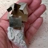 Pyrite<br />Ampliación a Victoria Mine, De Alcarama Range, Navajún, Comarca Cervera, La Rioja, Spain<br />10x5x4 cm.<br /> (Author: supertxango)