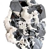 Sphalerite, Dolomite, CalciteMina Stan Trg (Stan Terg, Stari Trg), Complejo Trep&#269;a, Valle Trep&#269;a, Kosovska Mitrovica, Distrito Kosovska Mitrovica, Kosovo124 mm x 87 mm x 39 mm. Major crystal size: 29 mm on edge (Author: Carles Millan)