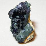 Azurite<br />Tsumeb Mine, Tsumeb, Otjikoto Region, Namibia<br />35mmx50mmx25mm<br /> (Author: Heimo Hellwig)