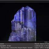 Tanzanite<br />Merelani Hills, Lelatema Mountains, Simanjiro District, Manyara Region, Tanzania<br />fov 18 mm<br /> (Author: ploum)