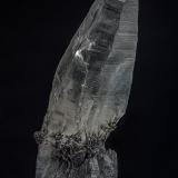 Quartz, Tourmaline<br />Cananea, Municipio Cananea, Sonora, Mexico<br />11.5 x 3.5 cm<br /> (Author: am mizunaka)