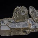 Quartz, Tourmaline, Hydroxylherderite<br />Linópolis, Divino das Laranjeiras, Vale do Rio Doce, Minas Gerais, Brazil<br />9.8 x 5.5 cm<br /> (Author: am mizunaka)