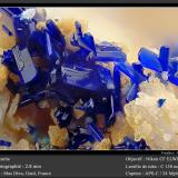 Azurite<br />Mas Dieu, Mercoirol, Alès, Gard, Occitanie, France<br />fov 2.8 mm<br /> (Author: ploum)