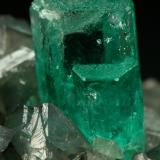 Beryl (variety emerald), Calcite, Dolomite, Pyrite<br />Coscuez mining district, Municipio San Pablo de Borbur, Western Emerald Belt, Boyacá Department, Colombia<br />70x50x55mm, aggregate=10mm<br /> (Author: Fiebre Verde)