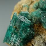 Beryl (variety emerald), Pyrite<br />Chivor mining district, Municipio Chivor, Eastern Emerald Belt, Boyacá Department, Colombia<br />50x24x36mm, aggregate=18x14mm<br /> (Author: Fiebre Verde)