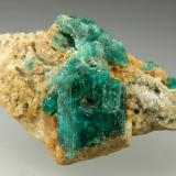 Beryl (variety emerald), Pyrite<br />Chivor mining district, Municipio Chivor, Eastern Emerald Belt, Boyacá Department, Colombia<br />50x24x36mm, aggregate=18x14mm<br /> (Author: Fiebre Verde)