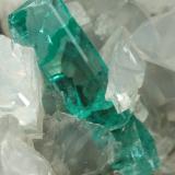 Beryl (variety emerald), Dolomite, Pyrite<br />Chivor mining district, Municipio Chivor, Eastern Emerald Belt, Boyacá Department, Colombia<br />36x21x19mm, xl=13mm<br /> (Author: Fiebre Verde)