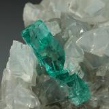 Beryl (variety emerald), Dolomite, Pyrite<br />Chivor mining district, Municipio Chivor, Eastern Emerald Belt, Boyacá Department, Colombia<br />36x21x19mm, xl=13mm<br /> (Author: Fiebre Verde)