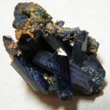 Azurite<br />Tsumeb Mine, Tsumeb, Otjikoto Region, Namibia<br />25mmx30mmx20mm<br /> (Author: Heimo Hellwig)