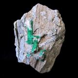 Beryl (variety emerald)<br />Chivor mining district, Municipio Chivor, Eastern Emerald Belt, Boyacá Department, Colombia<br />Specimen size 7 cm<br /> (Author: Tobi)