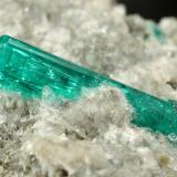 Beryl (variety emerald), Calcite, Pyrite<br />Chivor mining district, Municipio Chivor, Eastern Emerald Belt, Boyacá Department, Colombia<br />40x49x22mm, xl=16mm<br /> (Author: Fiebre Verde)