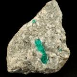 Beryl (variety emerald), Calcite, Pyrite<br />Chivor mining district, Municipio Chivor, Eastern Emerald Belt, Boyacá Department, Colombia<br />40x49x22mm, xl=16mm<br /> (Author: Fiebre Verde)