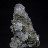 Quartz, Calcite, Pyrite<br />Yaogangxian Mine, Yizhang, Chenzhou Prefecture, Hunan Province, China<br />9.4 x 7.0 cm<br /> (Author: am mizunaka)