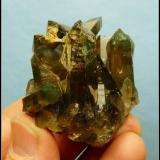 Quartz with chlorite.<br />Orange river pegmatites, Kakamas, ZF Mgcawu District, Northern Cape Province, South Africa<br />56 x 52 x 43 mm<br /> (Author: Pierre Joubert)