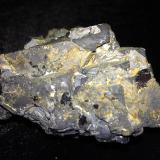 Galena, Chalcopyrite<br />Gyudyurska Mine, Zlatograd, Smolyan Oblast, Bulgaria<br />85 mm X 70 mm X 50 mm<br /> (Author: Robert Seitz)