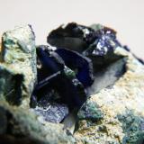 Azurite<br />Tsumeb Mine, Tsumeb, Otjikoto Region, Namibia<br />70mmx50mmx50mm<br /> (Author: Heimo Hellwig)