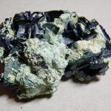 Azurite<br />Tsumeb Mine, Tsumeb, Otjikoto Region, Namibia<br />70mmx50mmx50mm<br /> (Author: Heimo Hellwig)