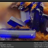 Azurite<br />Mas Dieu, Mercoirol, Alès, Gard, Occitanie, France<br />fov 2.8 mm<br /> (Author: ploum)