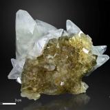 Calcite and Fluorite<br />Moscona Mine, El Llano, Solís, Corvera de Asturias, Comarca Avilés, Principality of Asturias (Asturias), Spain<br />78 x 47 mm<br /> (Author: Manuel Mesa)