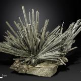 Stibnite<br />Wuning Mine, Qingjiang, Wuning, Jiujiang Prefecture, Jiangxi Province, China<br />140 X 50 mm<br /> (Author: Manuel Mesa)