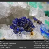 Azurite<br />Mas Dieu, Mercoirol, Alès, Gard, Occitanie, France<br />fov 12 mm<br /> (Author: ploum)