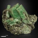 Beryl (variety emerald)<br />Emerald Deposit, A Franqueira, A Cañiza, Comarca Paradanta, Pontevedra, Galicia, Spain<br />77 X 67 mm<br /> (Author: Manuel Mesa)