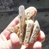 Quartz<br />Ceres, Warmbokkeveld Valley, Ceres, Valle Warmbokkeveld, Witzenberg, Cape Winelands, Western Cape Province, South Africa<br />Fingers for size<br /> (Author: Pierre Joubert)