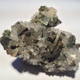 Chalcopyrite, Calcite<br />Zacatecas, Mexico<br />80 mm x 65 mm x 45 mm<br /> (Author: Robert Seitz)