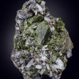 Epidote<br />Aguablanca Mine, Monesterio, Comarca Tentudía, Badajoz, Extremadura, Spain<br />160 x 105 mm<br /> (Author: Manuel Mesa)