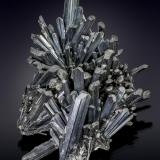 Stibnite<br />Breiner Mine (Brainer Mine), Baiut, Maramures, Romania<br />148 x 92 mm<br /> (Author: Manuel Mesa)