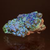 Azurite, Malachite<br />Morenci Mine, Morenci, Copper Mountain District, Shannon Mountains, Greenlee County, Arizona, USA<br />61mm x 40mm<br /> (Author: Don Lum)