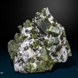 Epidote<br />Aguablanca Mine, Monesterio, Comarca Tentudía, Badajoz, Extremadura, Spain<br />120 x 95 mm<br /> (Author: Manuel Mesa)