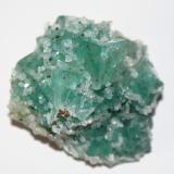 Fluorite and Quartz<br />El Hammam, Ait Mimoune, Khémisset Province, Rabat-Salé-Kénitra Region, Morocco<br />55mm x 55mm x 40 mm<br /> (Author: Philippe Durand)