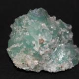 Fluorite and Quartz<br />El Hammam, Ait Mimoune, Khémisset Province, Rabat-Salé-Kénitra Region, Morocco<br />55mm x 55mm x 40 mm<br /> (Author: Philippe Durand)
