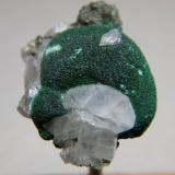 Cerussite and Malachite<br />Tsumeb Mine, Tsumeb, Otjikoto Region, Namibia<br />27mm x 31mm<br /> (Author: Heimo Hellwig)