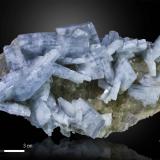 Barite on Fluorite<br />Moscona Mine, El Llano, Solís, Corvera de Asturias, Comarca Avilés, Principality of Asturias (Asturias), Spain<br />94 x 58 mm<br /> (Author: Manuel Mesa)