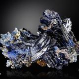 Azurite<br />Shaft IX (Puit IX), Touissit, Touissit District, Jerada Province, Oriental Region, Morocco<br />60 X 42 mm<br /> (Author: Manuel Mesa)