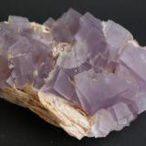 Fluorite and Baryte<br />Berbes mining area, Berbes, Ribadesella, Comarca Oriente, Principality of Asturias (Asturias), Spain<br />90mm x 60mm x 30mm<br /> (Author: Philippe Durand)