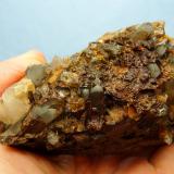 Quartz on Goethite<br />Ceres, Warmbokkeveld Valley, Ceres, Valle Warmbokkeveld, Witzenberg, Cape Winelands, Western Cape Province, South Africa<br />117 x 55 mm<br /> (Author: Pierre Joubert)