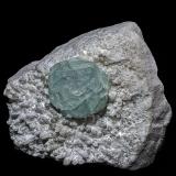 Fluorite, Quartz<br />Deer Trail Mine, Cottonwood Creek, Baldy Peak (Mount Baldy), Tushar Mountains, Marysvale, Mount Baldy District, Piute County, Utah, USA<br />7.7 x 7.0 cm<br /> (Author: am mizunaka)