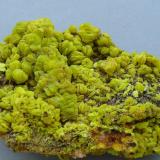 Autunite<br />Margnac Mine, Compreignac, Bellac, Haute-Vienne Department, Nouvelle-Aquitaine, France<br />10 x 7 cm<br /> (Author: Benj)