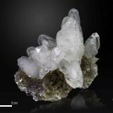 Calcite and Fluorite<br />Moscona Mine, El Llano, Solís, Corvera de Asturias, Comarca Avilés, Principality of Asturias (Asturias), Spain<br />70 x 70 mm<br /> (Author: Manuel Mesa)