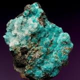 Aurichalcite, Calcite, Rosasite, Cuprian Austinite<br />Ojuela Mine, Mapimí, Municipio Mapimí, Durango, Mexico<br />8.5 cm<br /> (Author: Nunzio)