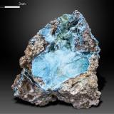 Aurichalcite<br />Ivona Fernanda Mine, Arruiduyu, Asiego, Cabrales, Comarca Oriente, Principality of Asturias (Asturias), Spain<br />55 x 52 mm<br /> (Author: Manuel Mesa)