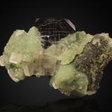 Hydroxyapophyllite-(K) and Prehnite<br />Virginia Crushed Stone Quarry, Loudoun County, Virginia, USA<br />4.8 cm<br /> (Author: dontgogreen)