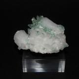 Fluorapophyllite-(K) and Stilbite-Ca<br />Pashan Hills, Khadakwasla Dam, Pashan, Pune District (Poonah District), Maharashtra, India<br />50mm x 50mm x 30mm<br /> (Author: Philippe Durand)