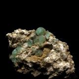 Fluorita<br />Afloramientos de Singuerlín, Puig Castellar (Serra de Marina), Singuerlín, Santa Coloma de Gramenet, Comarca Barcelonès, Barcelona, Cataluña / Catalunya, España<br />4x3 cm<br /> (Autor: Obsi)