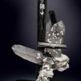 Quartz and Schorl<br />Shigar Valley, Shigar District, Gilgit-Baltistan (Northern Areas), Pakistan<br />91 x 55 mm<br /> (Author: Manuel Mesa)