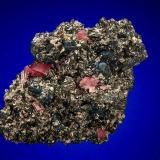 Rhodochrosite, Tetrahedrite<br />Sweet Home Mine, Mount Bross, Alma District, Park County, Colorado, USA<br />5.7 cm<br /> (Author: Nunzio)